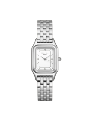 Rosefield IVY WHITE WATCH - SILVER