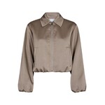 Neo Noir DENIELLE SATEEN JACKET - DARK TAUPE