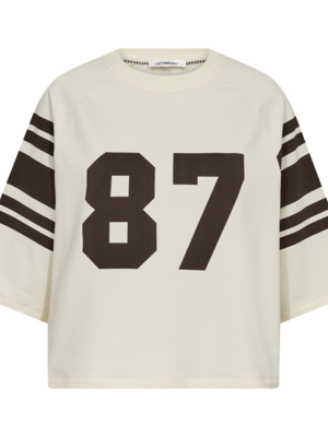 co'couture ELY TEE SWEATSHIRT - BROWN co'couture ELY TEE SWEATSHIRT - BROWN