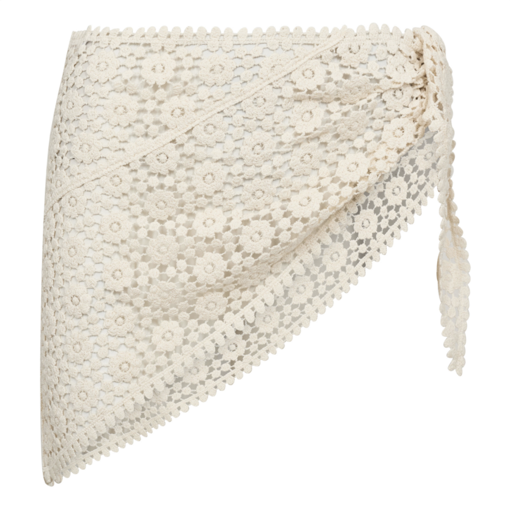 co'couture CALIN CROCHET SCARF - OFF WHITE