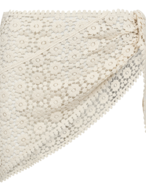 co'couture CALIN CROCHET SCARF - OFF WHITE