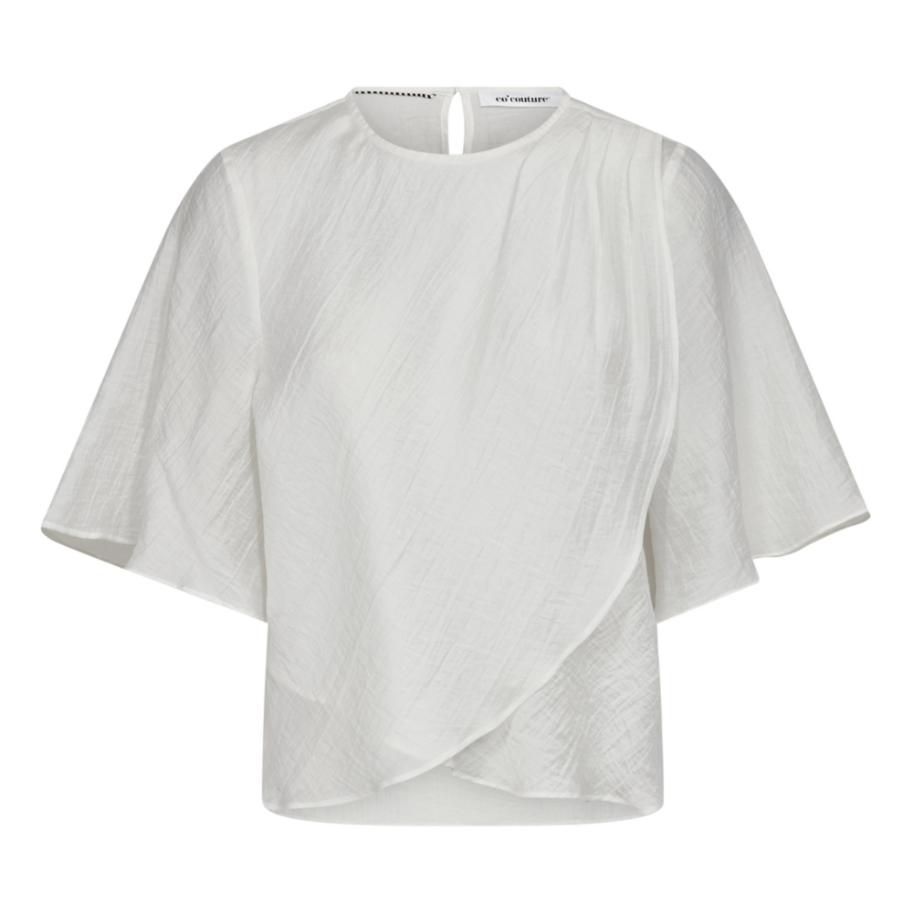 CONNY DRAPE BLOUSE - WHITE co'couture CONNY DRAPE BLOUSE - WHITE