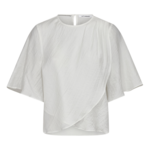 CONNY DRAPE BLOUSE - WHITE co'couture CONNY DRAPE BLOUSE - WHITE