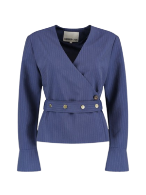 Harper & Yve LIDA BLOUSE - BLUE STRIPE