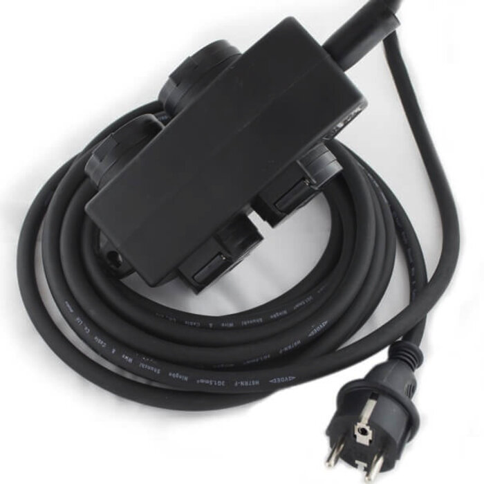 Power strip with end hook