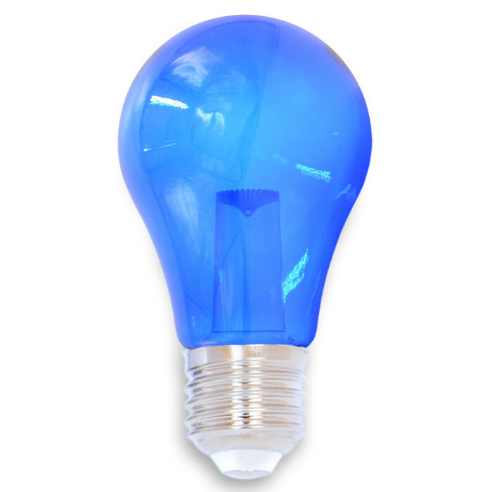 1 watt blauwe lampen met grote transparante kap Ø60