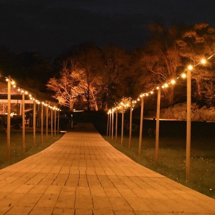 Prikkabel van 20 meter met stekker en gemonteerde fittingen