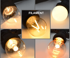 Dimbare lampen, warm wit, 2-3 watt