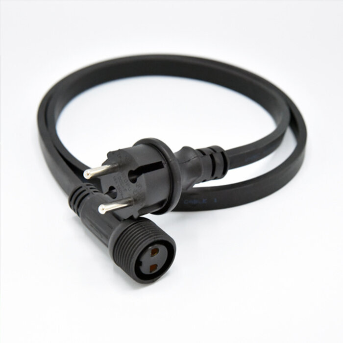Extension cord for extendable festoon belts (new connector)