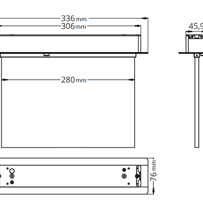 Recessed emergency lighting OTG-HH-1