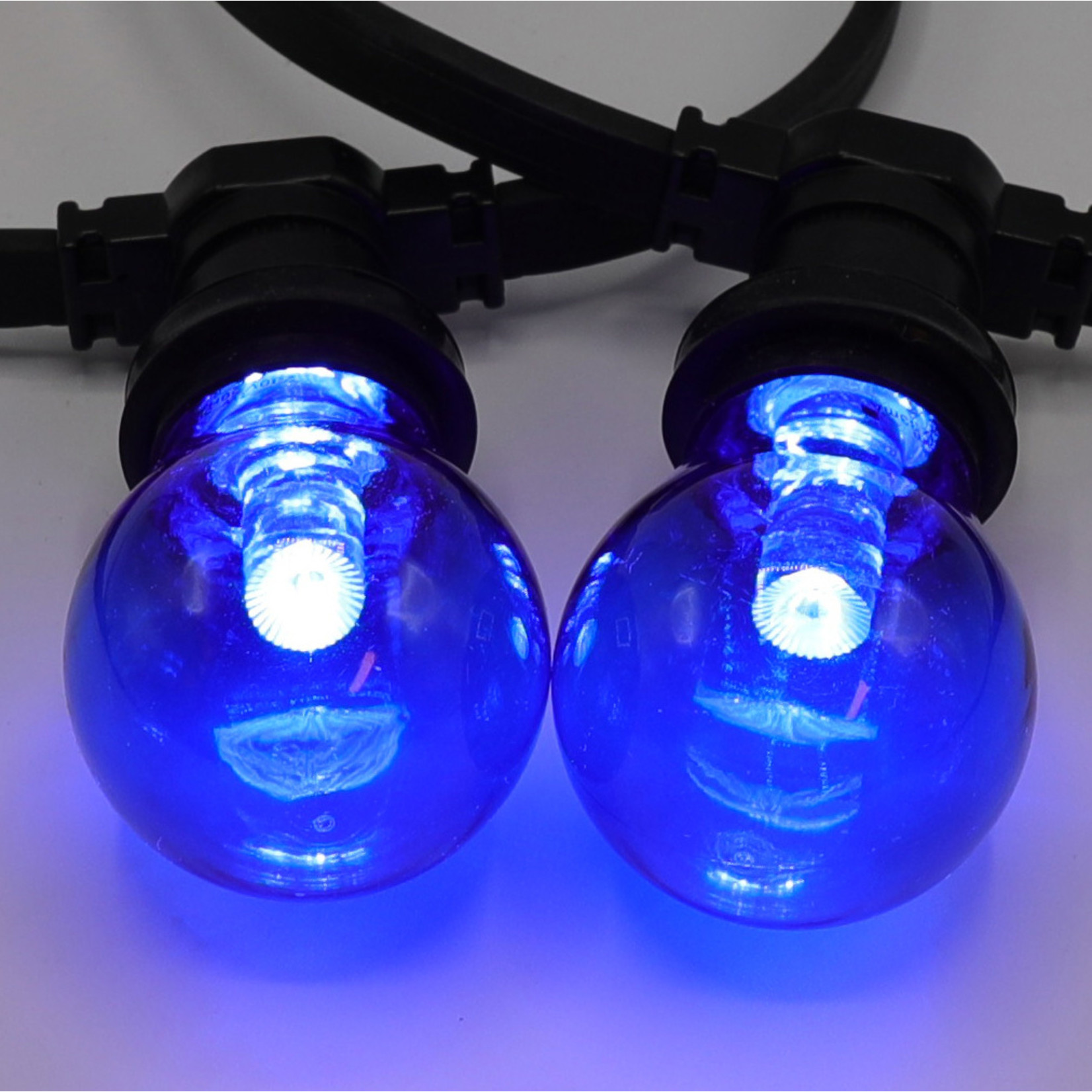 Encommium Op en neer gaan Vaarwel Blauw LED lamp met grote transparante kap - LumenXL bv