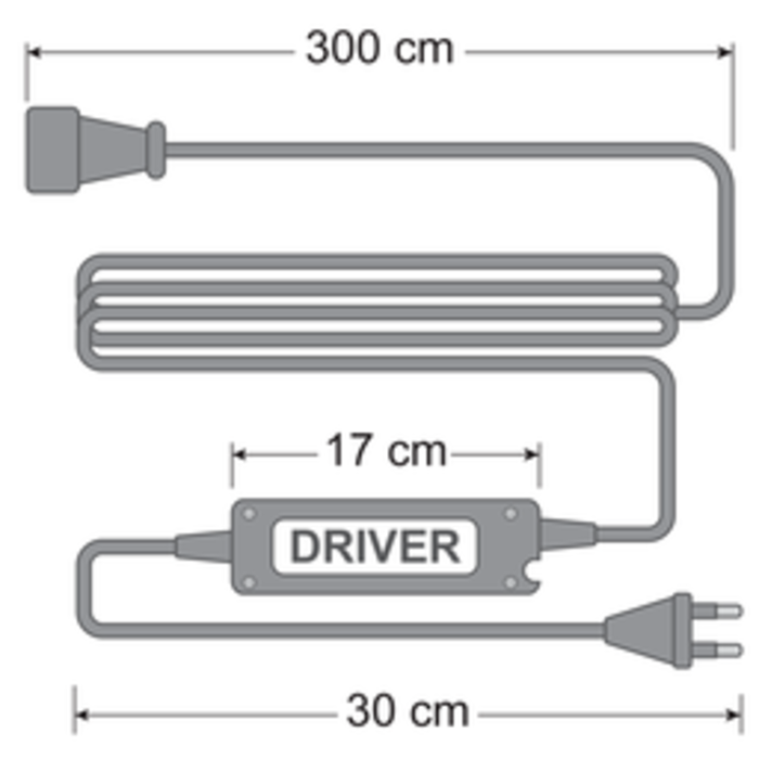 Dimmer incl. afstandsbediening, tot 500W