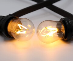 Warm witte filament lampen, dimbaar - 4 watt