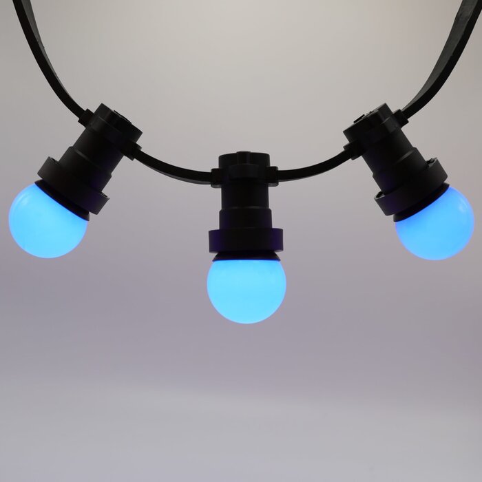 1 watt blauwe kogellamp met standaard kap Ø45