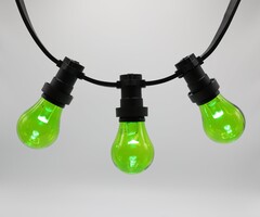 1 watt groene lampen met grote transparante kap Ø60