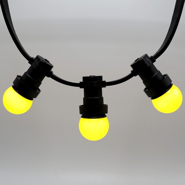 1 watt gele kogellamp met standaard kap Ø45