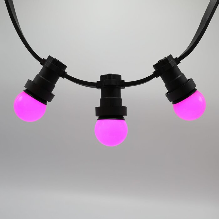 Lichterkette Glühbirne, LED 1 Watt, pink