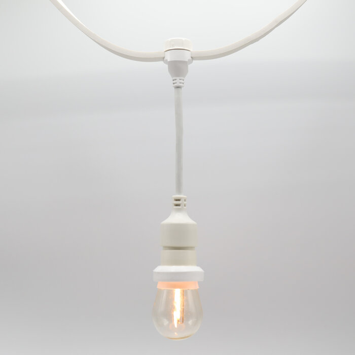 Hangende fitting (wit) - zelfmontage (excl. lamp)
