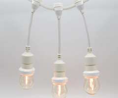 Hangende fitting (wit) - zelfmontage (excl. lamp)