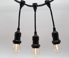 Hangende fitting (zwart) - zelfmontage (excl. lamp)
