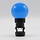 Priklamp - Blauw (geen E27 fitting)