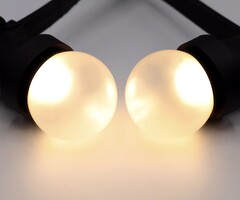 Lichterkette Glühbirne, LED mit mattierter Abdeckung
