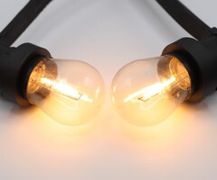 Warm witte filament lampen- 1 watt