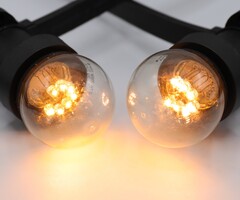 Lichterkette Glühbirne mit kurzen Stöckchen - 0,7 Watt LED