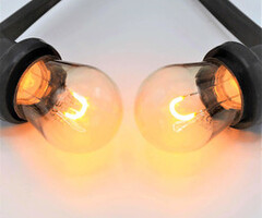 Warm witte filament lampen, U-vorm, dimbaar - 1 watt