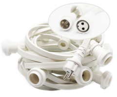 White festoon belt | connectable