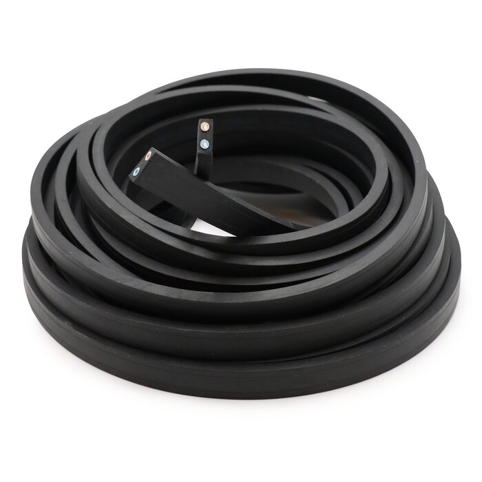 Black festoon belt without sockets