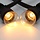 Warm witte lampen, LEDs in bodem, dimbaar, Ø45 - 2 watt
