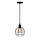 Black pendant lamp Hugo