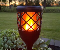 Solar tuinfakkel Torch 2W met vlameffect