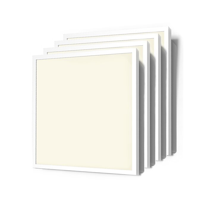 Set mit 4 dimmbaren LED-Panels, 60x60cm, UGR<19, 3000K - 114lm/W