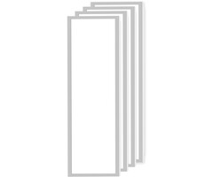 Set of 4 LED panels 30x120cm, 30W, 4000K - 120lm/W