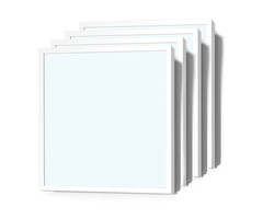 Set van 4 LED panelen, 60x60cm, 30W, 6500K - 120lm/W