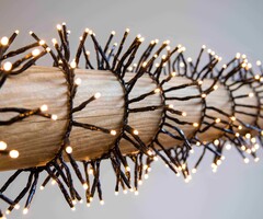 Clusterverlichting | 15 meter met 1500 lampjes | Warm wit | PVC
