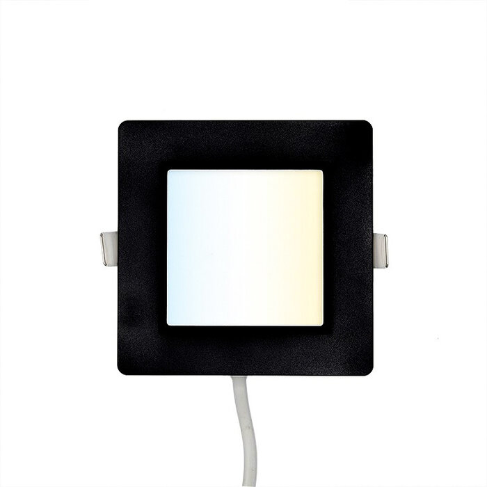 6W vierkante downlight met aanpasbare kleurtemperatuur - 120 x 120 mm