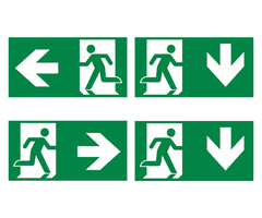 Emergency lighting legends for OTG-QQ-8