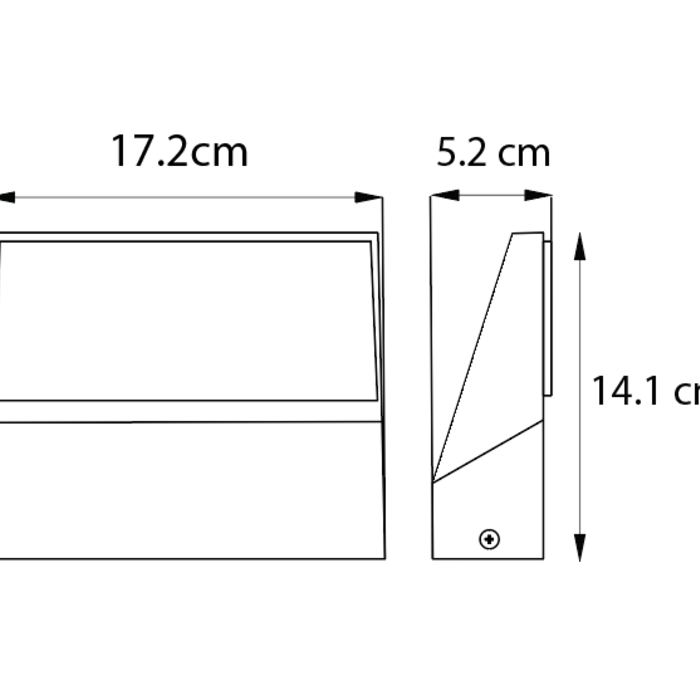 Wandlamp buiten Argento - antraciet