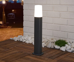 Moderne antraciet staande buitenlamp Izo, 50 cm