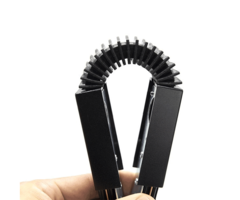 Flexibele connector voor 1-fase rail - zwart