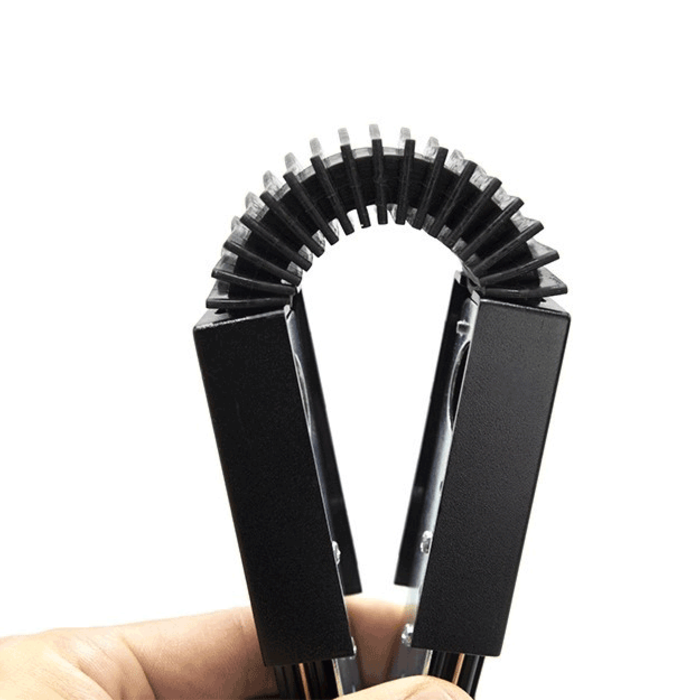 Flexibele connector voor 1-fase rail - zwart