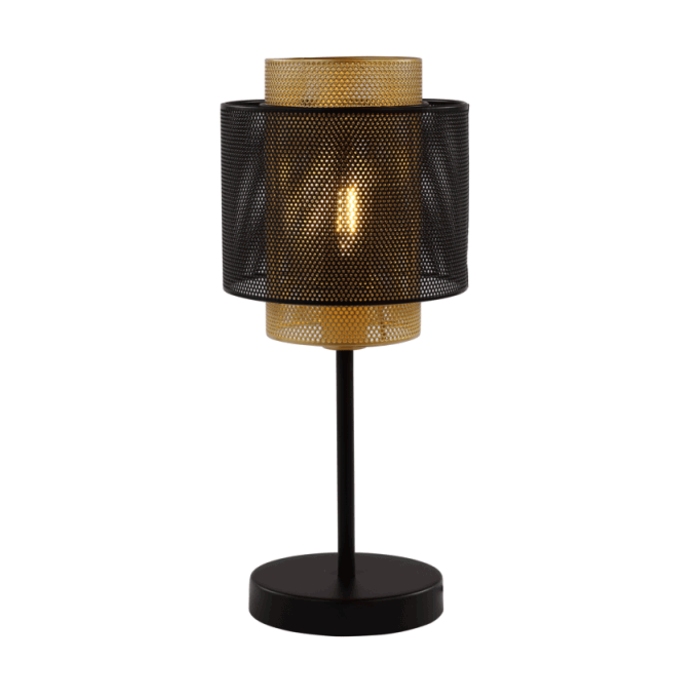 Tafellamp Ava - zwart met goud