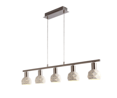 Moderne hanglamp met 4 lampen wit - Alabaster
