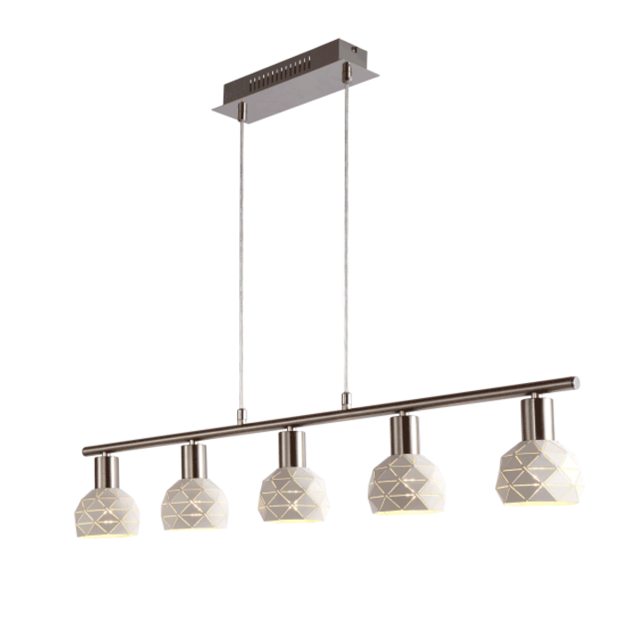 Moderne hanglamp met 4 lampen wit - Alabaster