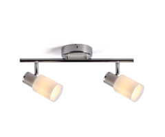 Moderne plafondspot zilver, 2-lichts - Crystal (E14 fitting)