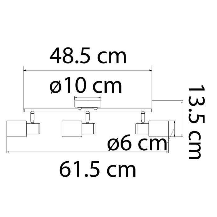 Moderne plafondspot zilver, 3-lichts - Kali (E14 fitting)