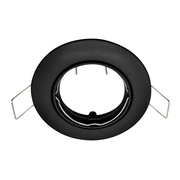 Moderne kantelbare inbouwspot zwart - Ash